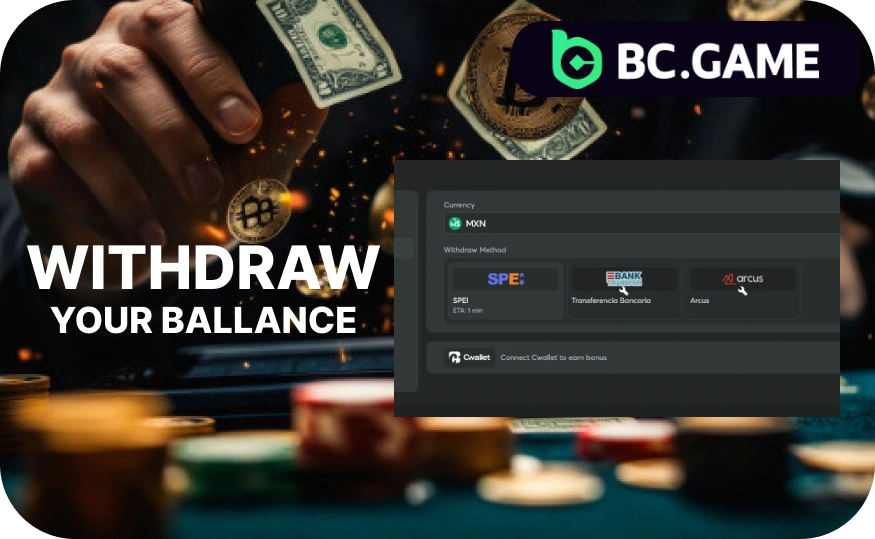 Withdraw your winnings